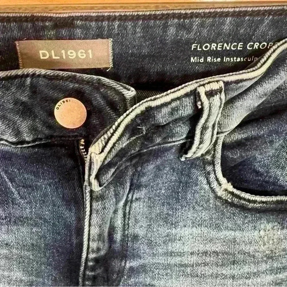 DL1961 Florence Cropped Mid-Rise Instasculpt Skinny Size 25 - Picture 4 of 11